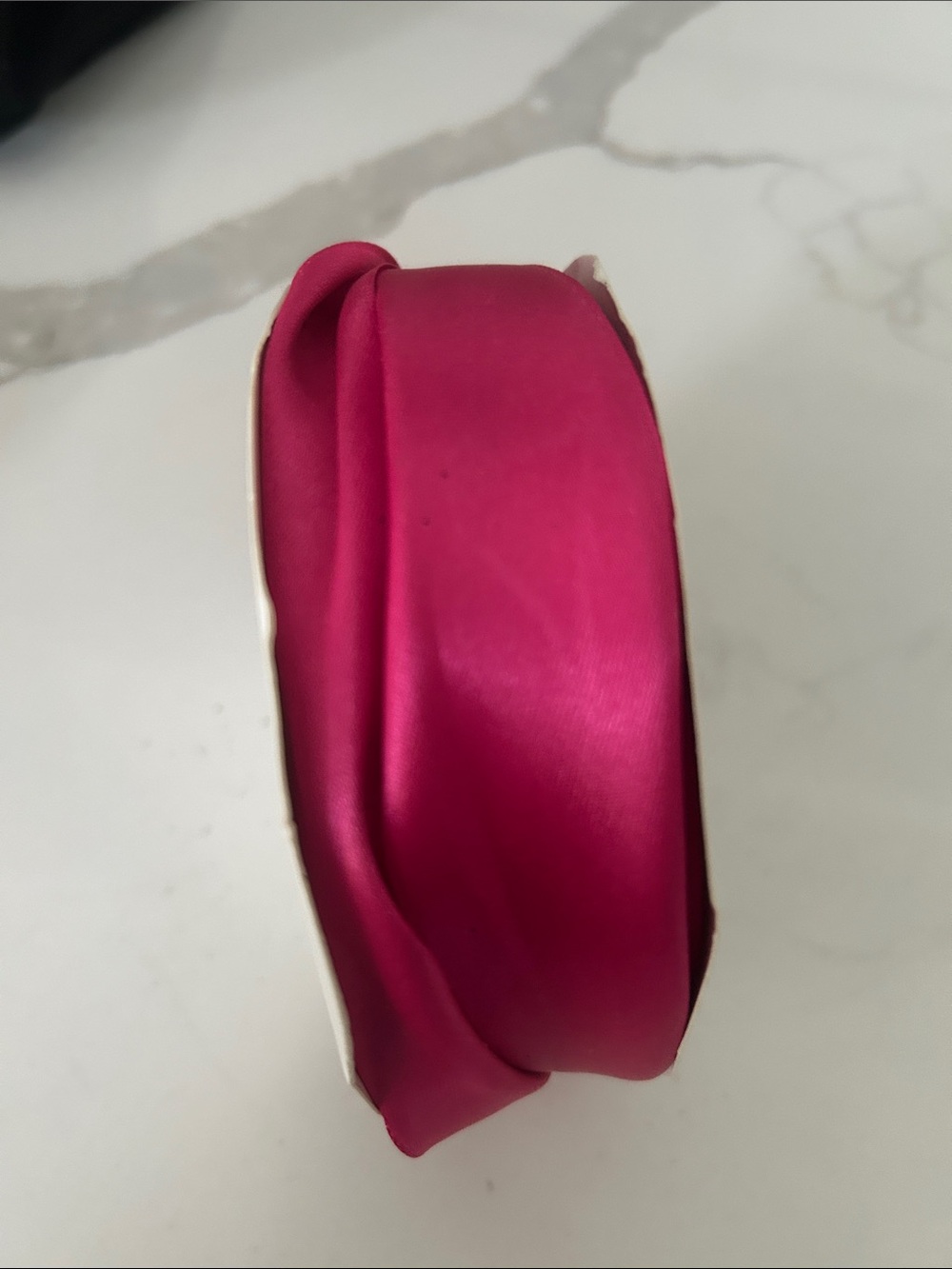 Hot Pink Satin Ribbon Roll - Versatile Crafting Trim